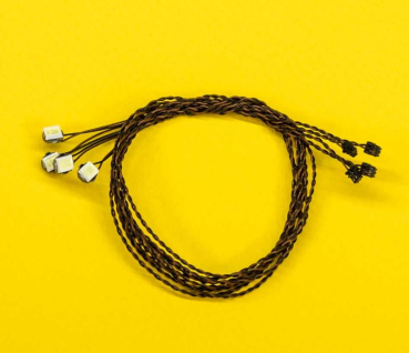 Preview: 4x WARMWEIßE-LARGE-LED mit 30 cm Verbindungskabel